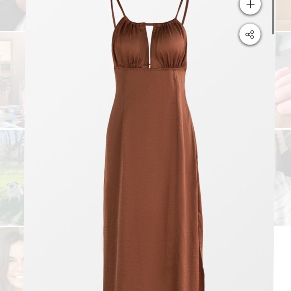 Caramel Slip Dress